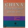 China Human Dev Rep 1999 P by Unknown
