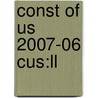 Const Of Us 2007-06 Cus:ll door Onbekend
