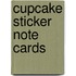 Cupcake Sticker Note Cards