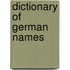 Dictionary Of German Names