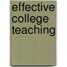 Effective College Teaching door Onbekend