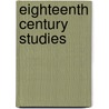 Eighteenth Century Studies by Francis Hitchman