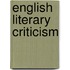 English Literary Criticism