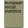 European Social Statistics door Eurostat