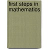 First Steps In Mathematics by Sue Willis