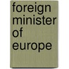 Foreign Minister Of Europe door Brian Crowe