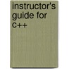 Instructor's Guide For C++ door Nell Dale