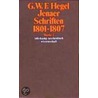 Jenaer Schriften 1801-1807 by Georg Wilhelm Friedrich Hegel