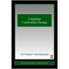 Language Curriculum Design door Victoria Univer John Macalister