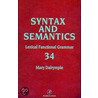 Lexical Functional Grammar door Zadrozny