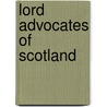 Lord Advocates Of Scotland door George William Thomson Omond