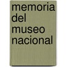 Memoria del Museo Nacional by Aires Museo Nacional