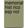 Memorial Hist Rico Esp Nol by Real Academia De La Historia