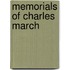 Memorials Of Charles March