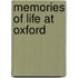 Memories of Life at Oxford