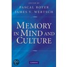 Memory in Mind and Culture door Onbekend