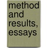 Method And Results, Essays door Onbekend