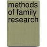 Methods of Family Research by Theodore N. Greenstein