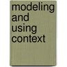 Modeling And Using Context door Onbekend
