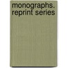 Monographs. Reprint Series door Onbekend