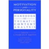Motivation and Personality door Charles P. Smith