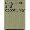 Obligation And Opportunity door Mary Elizabeth Beattie
