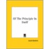 Of The Principle In Itself