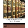 Oxford English Prize Poems door Onbekend