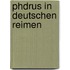 Phdrus in Deutschen Reimen