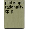 Philosoph Rationality Cp P door Onbekend