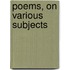 Poems, On Various Subjects