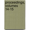 Proceedings, Volumes 14-15 door Literary And Ph