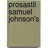 Prosastil Samuel Johnson's door Heinrich Schmidt