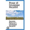 Prose Di Giuseppe Nicolini door Giuseppe Nicolini