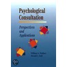 Psychological Consultation door William A. Wallace