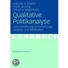 Qualitative Politikanalyse door Joachim K. Blatter
