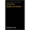 Quality And Concept Cllp C by George Bealer