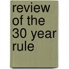 Review Of The 30 Year Rule door 30 Year Rule Review