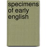 Specimens of Early English door Onbekend