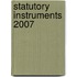 Statutory Instruments 2007