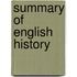 Summary of English History