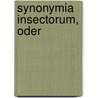 Synonymia Insectorum, Oder by Carl Johan Schoenherr