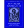 Syntagma Musicum Iii Ems C by Michael Praetorius