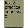 Text & Practice Soas-ssa C door Ronald Inden