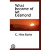 What Became Of Mr. Desmond door Constance Antonina Boyle
