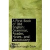 A First Book Of Old English door Albert Stanburrough Cook