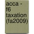 Acca - F6 Taxation (Fa2009)