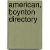 American, Boynton Directory door Association American Boynto