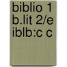 Biblio 1 B.lit 2/e Iblb:c C door T.H. Howard-Hill
