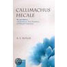 Callimachus Hecale Rev 2e C by Callimachus Callimachus